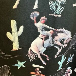 NWOT-(M) Yehawwwww! Western cowboy themed oversized sweatshirt.